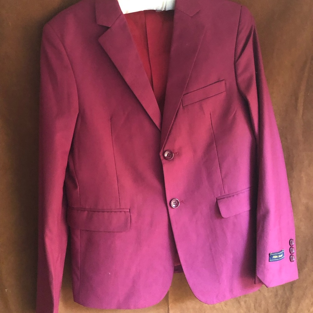 Children's Burgundy Blazer - Tailored Two-Button Jacket